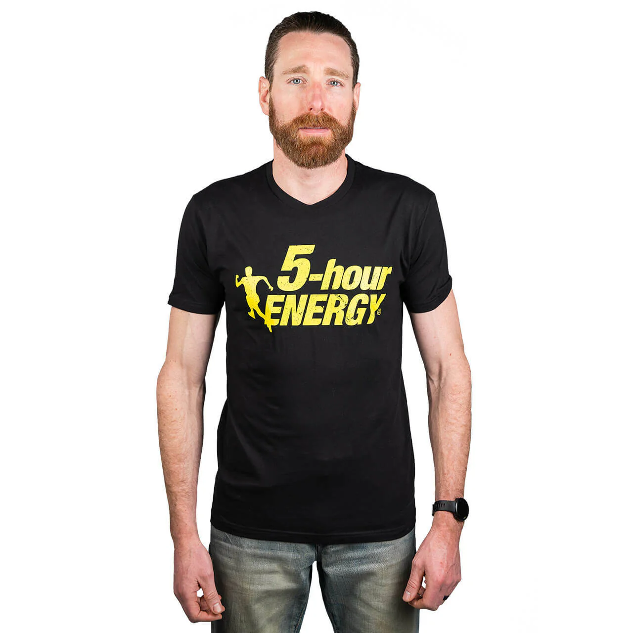 T-Shirt with Distressed Logo - Image 3